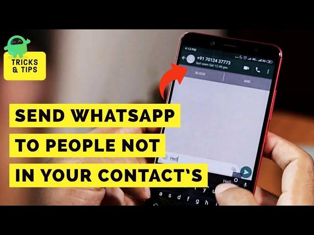 Send WhatsApp Message without Saving Number