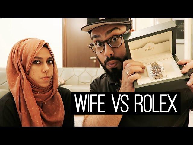 WIFE REACTS TO MY NEW ROLEX + GIVEAWAY !!!