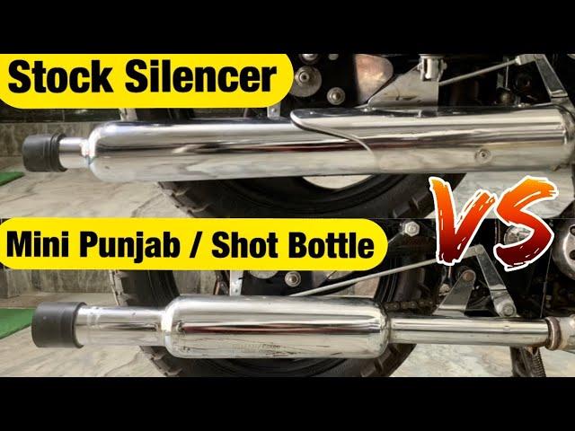 Short Bottle Mini Punjab VS Sock Silencer in Bullet 350