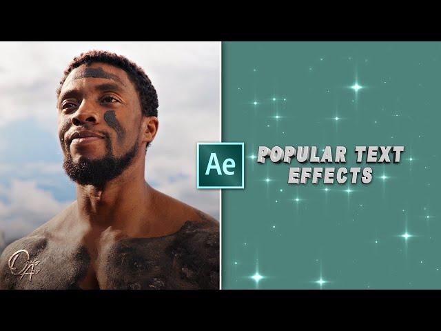 popular text effects + my presets | after effects tutorial