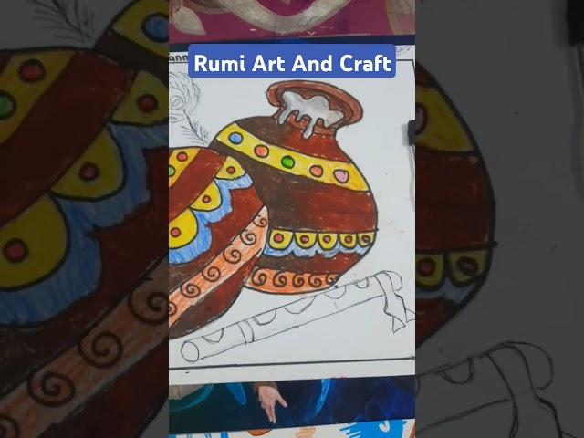 JANMASHTAMI DRAWING COLOURING | Part -2 | RUMI ART AND CRAFT | #art #drawing #janmashtamispecial