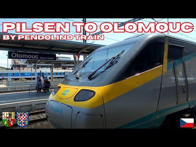 PILSEN  to OLOMOUC  by Pendolino train