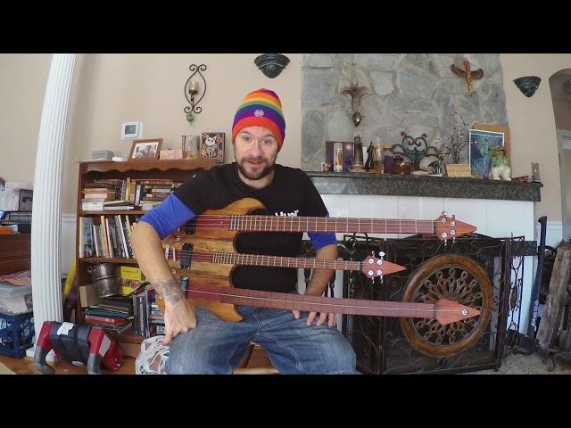 Unboxing the Galaxian Trident from Krappy Guitars