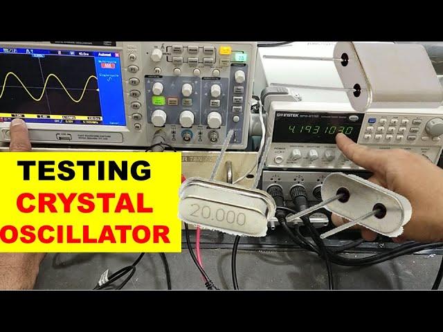 {851} How To Test Crystal Oscillator