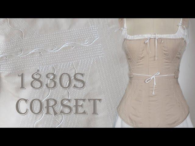 Making an 1830s Corded Corset | Part I