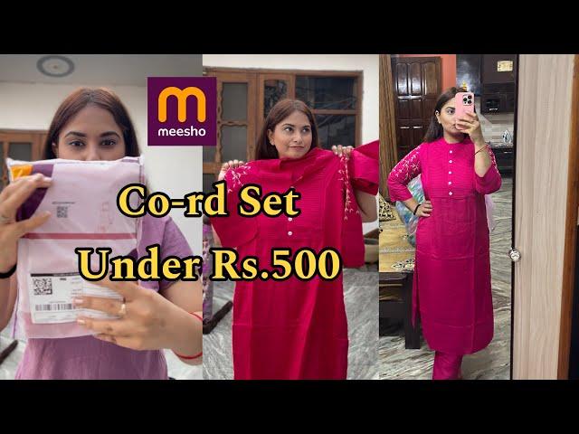 Meesho Kurti Set | Under ₹500/- | CO-rd Set | Review & Try On