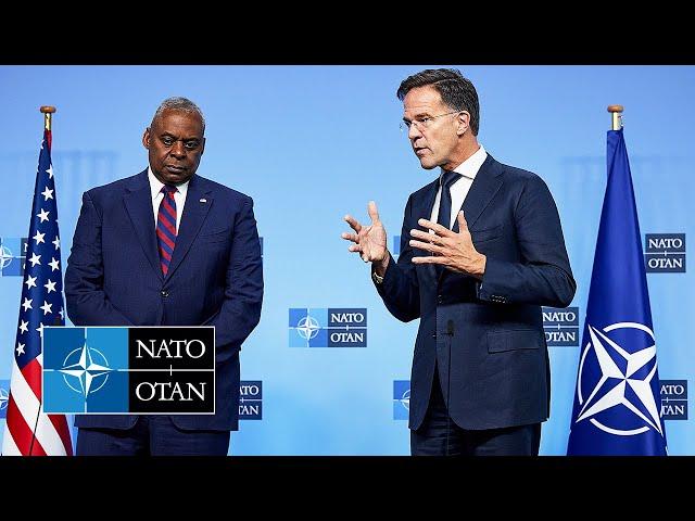 NATO Secretary General with  US Secretary of Defense Lloyd J. Austin III, 17 OCT 2024