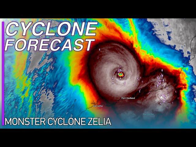 Monster Tropical Cyclone Zelia Forecast to Smash Western Australia as a Category 5 Cyclone Tomorrow