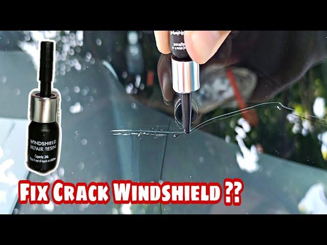 How To Fix Crack Windshield Car | It is work or Cap ? Windshield Repair Resin