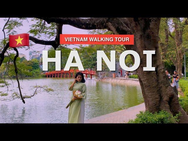 【 4K】Ha Noi Vietnam 2023 - Hoan Kiem Lake Walking Tour