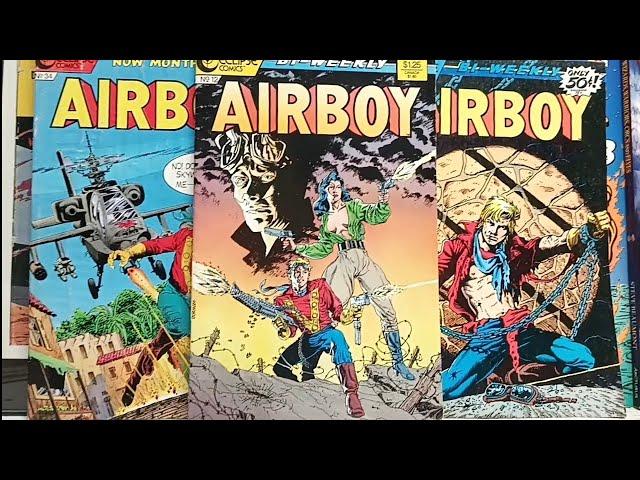 EP 809 Airboy #12 Eclipse Comics 1986  by Chuck Dixon Stan  Woch  Reboot of the Golden Age Title.