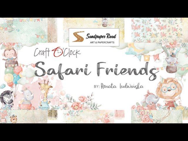 Safari Friends Paper Collection | Craft O'Clock | Sandpaper Road