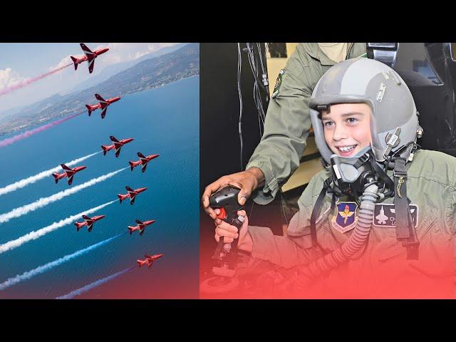 Prince George Stars flying lesson at AGE 11 as Prince William and Princess Catherine watch