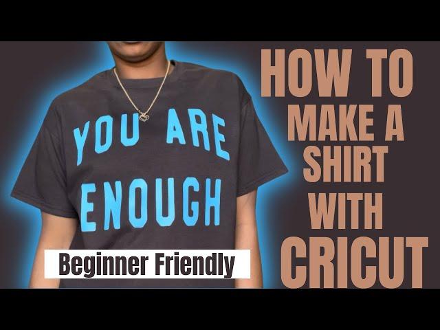 **EASIEST**  CRICUT IRON-ON SHIRT TUTORIAL (FOR BEGINNERS) #cricut