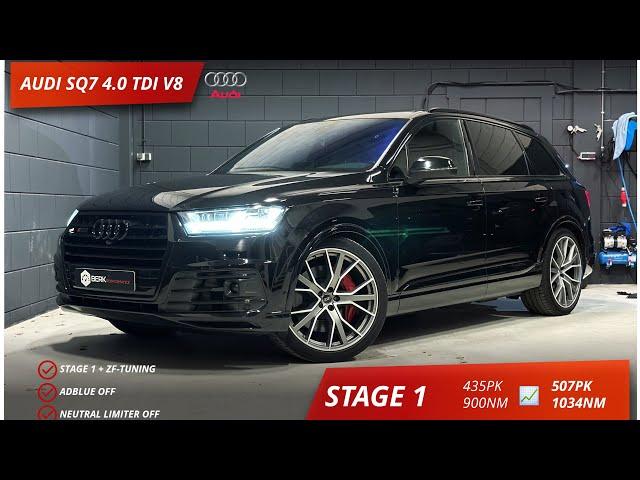 507HP & 1034NM AUDI SQ7 4.0 BI-TDI V8 0-100 & 0-200 ACCELERATION - STOCK VS TUNED