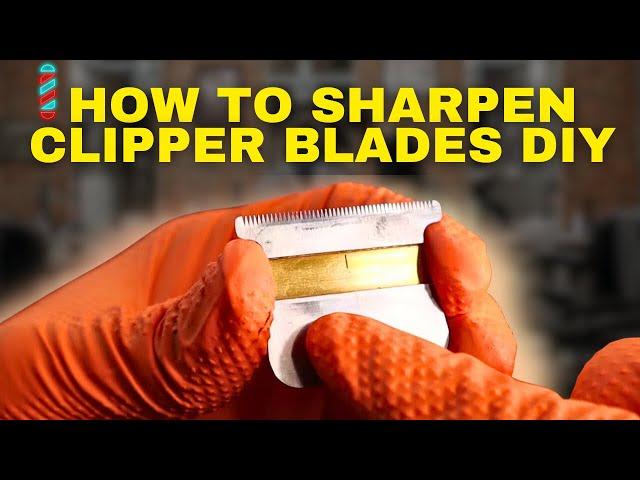 HOW TO SHARPEN YOUR CLIPPER BLADES DIY