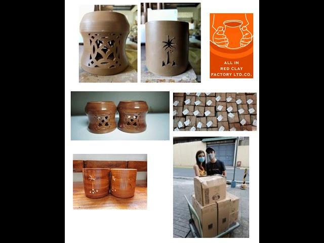 From Raw to Finished Product-- Handmade & Customize Terracotta candle holders