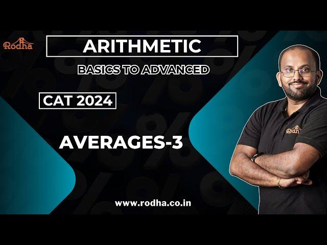 CAT Exam Preparation 2024 | Averages 3  | Arithmetic | Quantitative Aptitude 2024