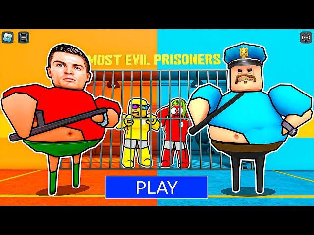 Ronaldo vs Barry's Prison Run New Obby! Full Game Walkthrough #roblox