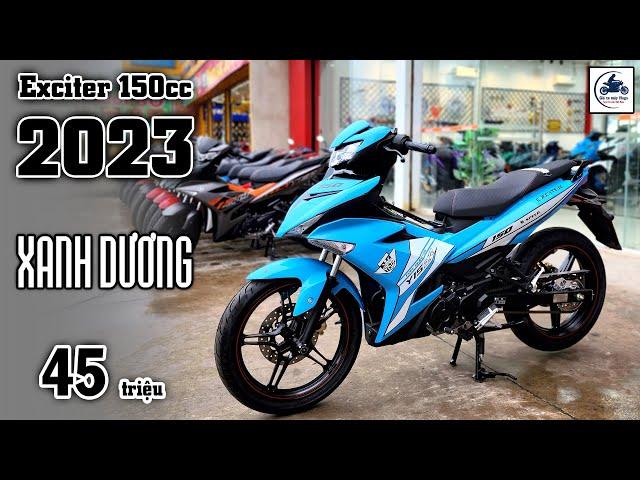 Exciter 150 2023 XANH DƯƠNG cực NGẦU ▶️ 45 triệu 1 em Exciter 150 2023  GIÁ XE MÁY VLOGS