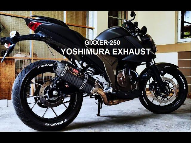 GIXXER 250 | YOSHIMURA Modified Exhaust | Install | Sound Test