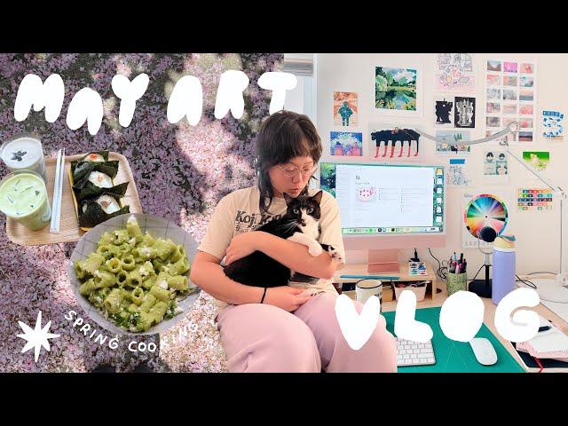 ART VLOG  designing a plushie pouch, how I organize, art book fair 