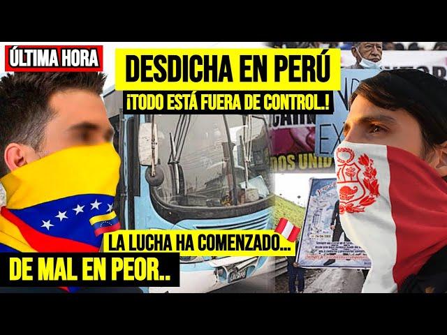 PERÚ DECLARA la GUERR@ a EXTORSIONADORES ¿NI UN VENEZOLANO MÁS?