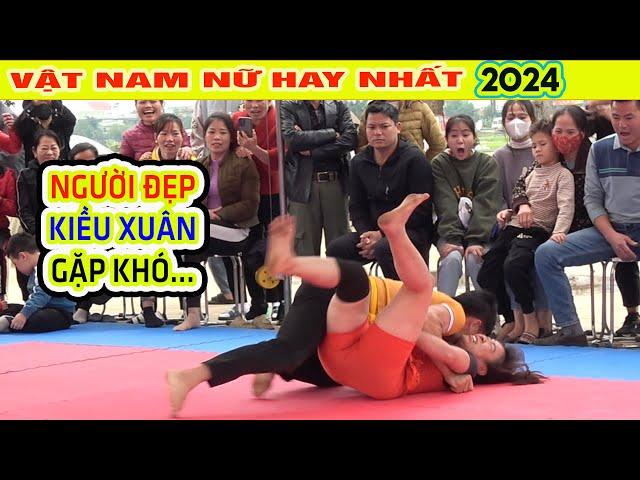 Vật Nam Nữ Hay Nhất 2024 Người Đẹp KIỀU XUÂN Gặp Trai Làng Quá Khoẻ Men vs Women Wrestling