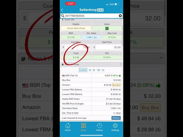 Scanning for Profitable Items | RA Retail Arbitrage | SellerAmp