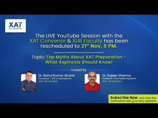 XAT 2025 Prep Strategy: Myths, Strategies & Expert Q&A with XLRI Faculty