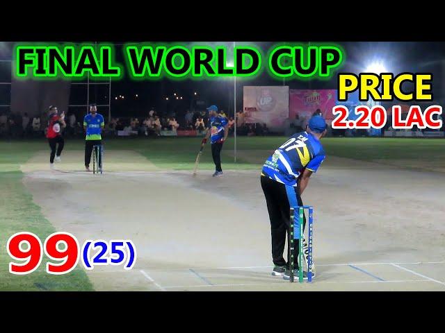 FINAL WORLD CUP || TAMOUR MIRZA VS CHOTA VICKY || 99 RUNS 25 BALLS ||