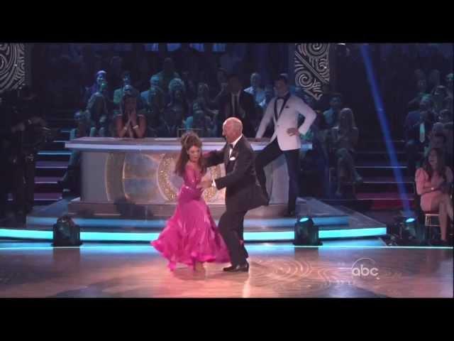 Len Goodman & Lisa Vanderpump dancing on DWTS 5-21-13