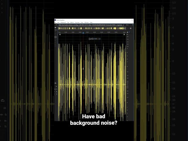 An easy way to edit out background noise! #shorts #podcastediting #adobeaudition #adobe