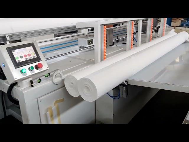 Maxi roll paper towel heat shrinking making machine production line