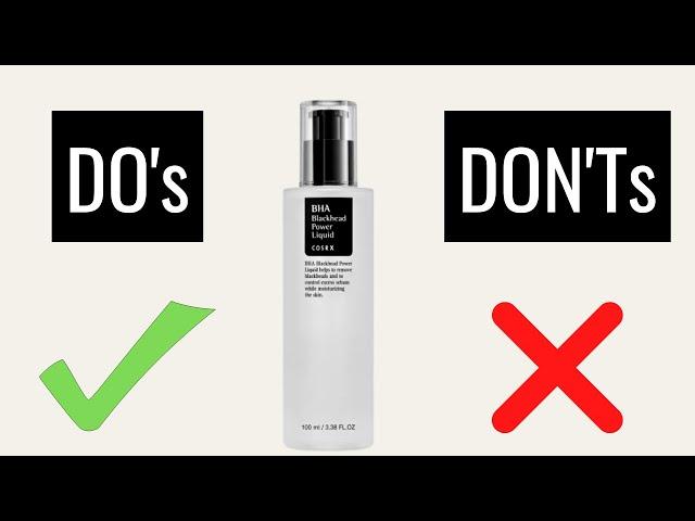 How To Use COSRX BHA Blackhead Power Liquid