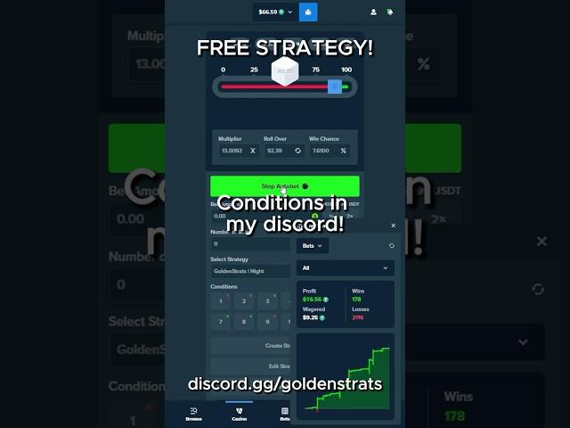 STAKE | THIS FREE DICE STRATEGY IS A MONEY PRINTER!