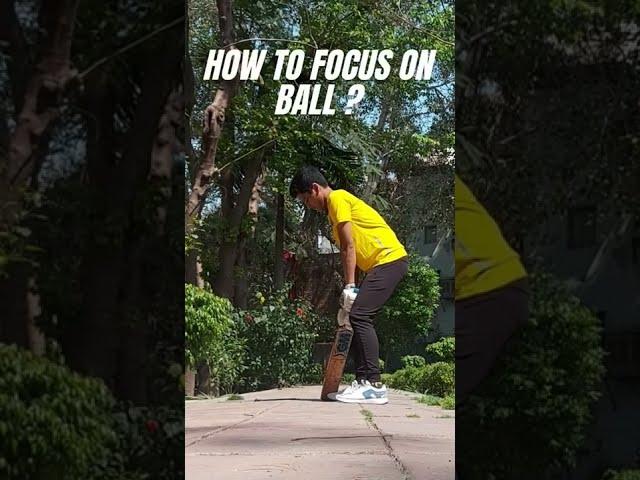 Improve Focus on the Ball  100% Effective Batting Tip #shorts #cricket