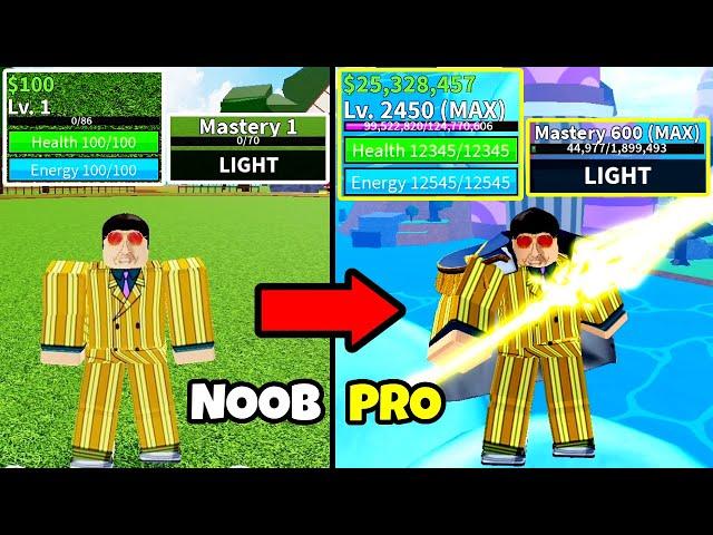 Beating Blox Fruits as Kizaru! Lvl 1 to Max Lvl Noob to Pro in Blox Fruits!