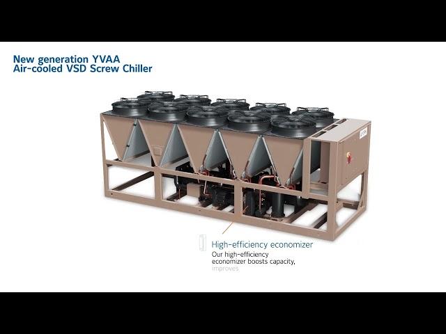 Johnson Controls - YORK® New Generation YVAA Premium Efficiency Air-Cooled VSD Screw Chiller