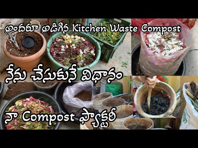 Kitchen waste compost preparation