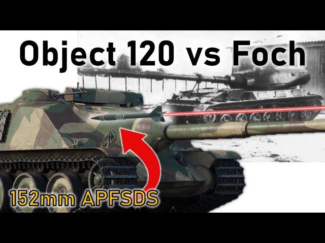 OBJECT 120 TARAN vs AMX-50 FOCH | 152mm APFSDS Armour Penetration Simulation