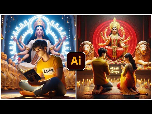 Maa durga 3D Photo editing tutorial || bing image creator tutorial #bing #ai  #microsoft #youtube