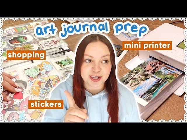 ART JOURNAL PREP – Shopping for Supplies, Mini Printer, Organizing Stickers