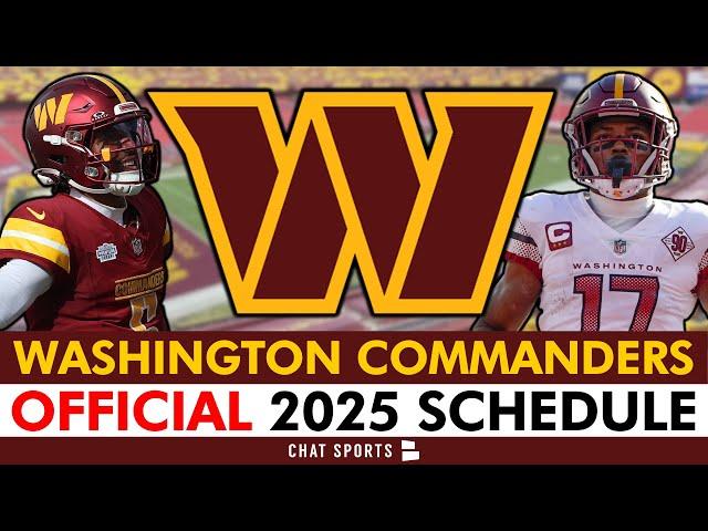 LEAKED: Washington Commanders 2025 Schedule, Opponents & Instant Analysis | NFL Schedule Release