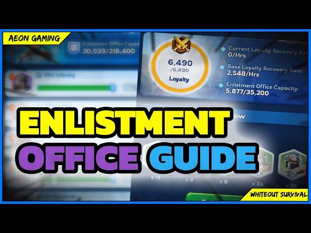 Lost a Lot of Good Troops in Battle? Don't Worry Enlistment Office can Help You! - WoS |Quick Tips|