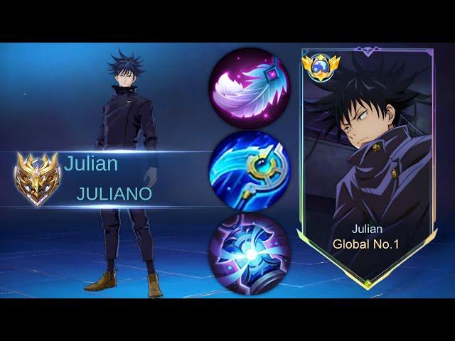 SOLO RANK! JULIAN TRUE DAMAGE + LIFESTEAL = OP BUILD!! (must try) - Mobile Legends