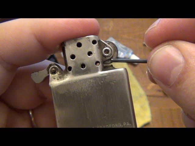 Most Common Problem With REALLY Old Zippo Lighters & How To Fix It !!!