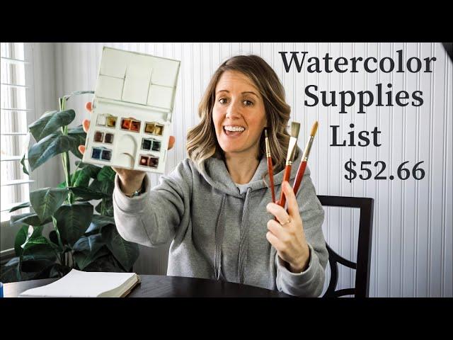 Watercolor Supplies List