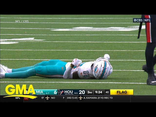 Dolphins wide receiver Grant Dubose injured during game against Texans