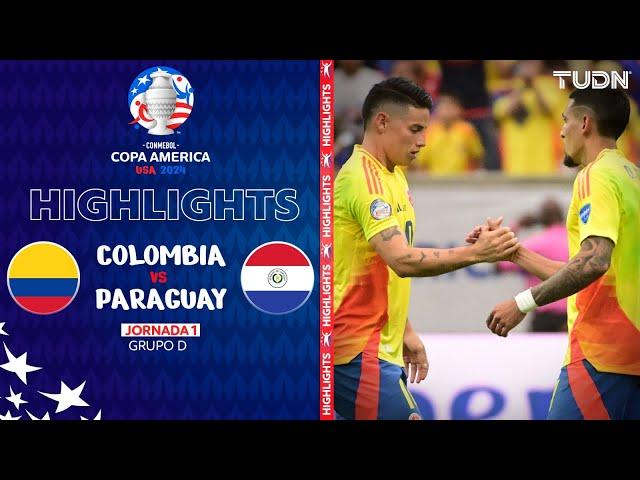 HIGHLIGHTS | Colombia vs Paraguay | Copa América 2024 - J1 | TUDN